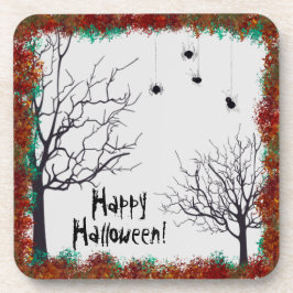 Halloween Fall blaft Gnarly Treders Spiders Bier Onderzetter