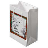 Halloween Fall blaft Gnarly Treders Spiders Medium Cadeauzakje (Voorkant Gekanteld)