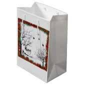 Halloween Fall blaft Gnarly Treders Spiders Medium Cadeauzakje (Achterkant Gekanteld)