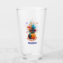 Halloween /Fall glass tumbler