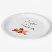 Halloween Fall Leaves Elegant Papieren Bordje (Gekanteld)