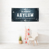 Halloween Familie Asiel Grappig spookhuis Spooky Spandoek (Insitu)