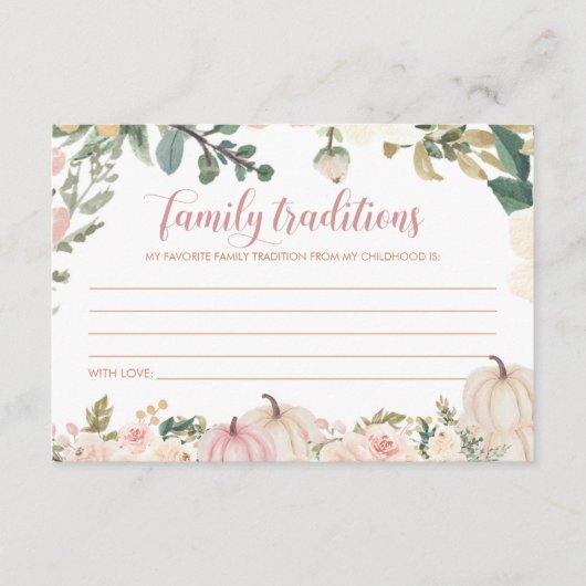 Halloween Familie Tradities Baby shower Kaart (Voorkant)