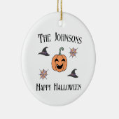 Halloween familienaam keramisch ornament (Rechts)