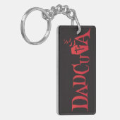 Halloween Family Matching Dad Dadcula Dracula Sleutelhanger (Voorkant Links)