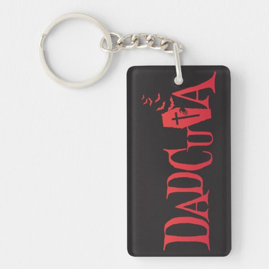Halloween Family Matching Dad Dadcula Dracula Sleutelhanger (Voorkant)