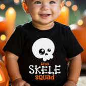 Halloween Family Matching Skele Squad Sinaasappel Romper