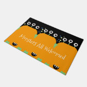 Halloween Family Oranje Monster Costume Funny Deurmat (Schuin)