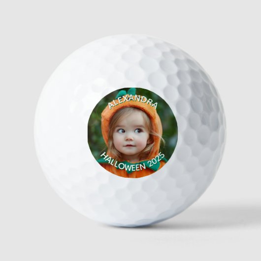 Halloween Family Photo Golfballen (Voorkant)