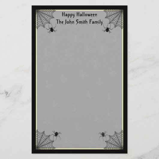 Halloween Family Stationery Briefpapier (Voorkant)