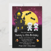 Halloween Fancy dress Birthday Mummy roze Kaart (Voorkant)