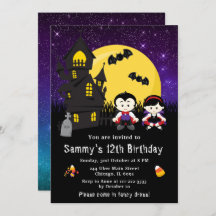 Halloween Fancy dress Birthday Vampires Paars
