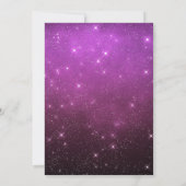 Halloween Fancy dress party heks Paars Kaart (Achterkant)