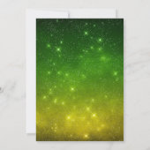 Halloween Fancy Dress Party Monsters Green Kaart (Achterkant)