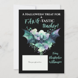 Halloween Fang-Tastic Teacher Gift Kaart Houder