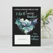 Halloween Fang-Tastic Teacher Gift Kaart Houder (Staand voorkant)