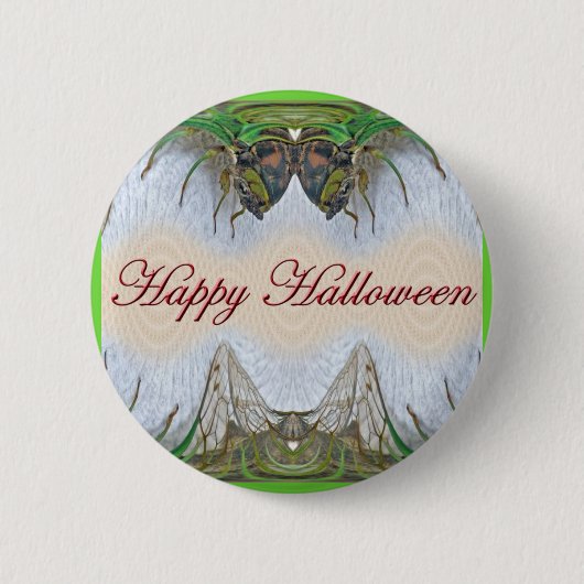 Halloween Fantasmagorische Cicada Voorwerpen Ronde Button 5,7 Cm (Voorkant)