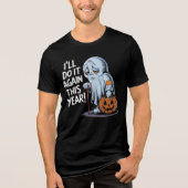 halloween-fantoom Tri-Blend shirt (Voorkant)