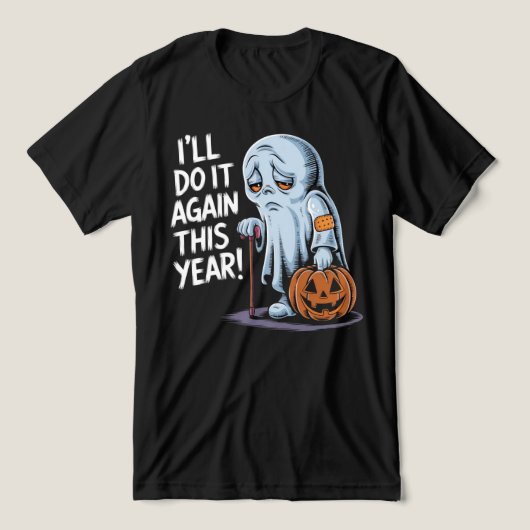 halloween-fantoom Tri-Blend shirt (Design voorkant)