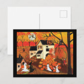  Halloween Farmhouse Briefkaart (Voorkant / Achterkant)