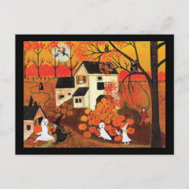  Halloween Farmhouse Briefkaart