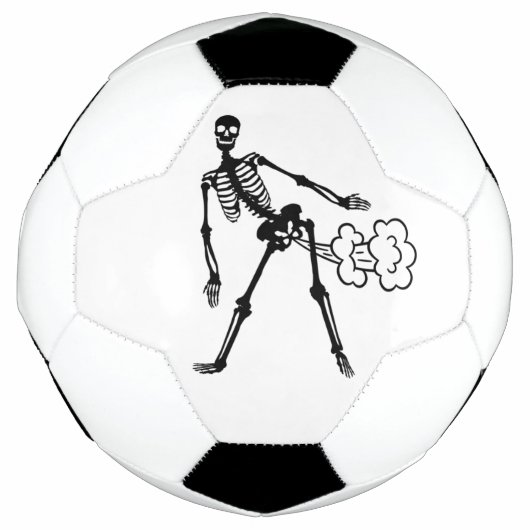 Halloween Farting Skeleton Funny Fart Joke Voetbal (Voorkant)