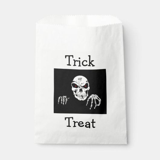 Halloween Favor Bags/Skeleton Bedankzakje (Voorkant)