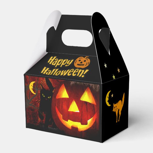 Halloween Favor Box Bedankdoosjes (Voorkant Zijde)