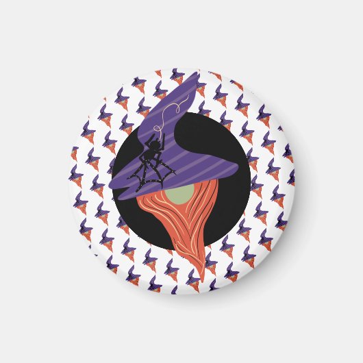 Halloween Favor Cute Gnome Spider Doodle Patroon Magneet (Voorkant)