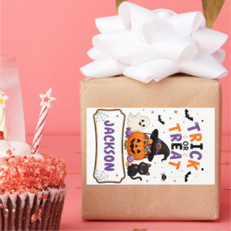 Halloween Favor Stickers voor Trick or Treat Tasse