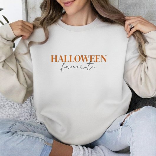 Halloween Favorite Typography | Cute Spooky Season Trui
