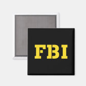 Halloween FBI Kostuum Idee - Grappige Doe-Het-Zelf Magneet (Voorkant / Achterkant)