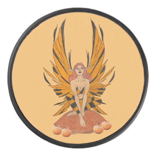 Halloween Fee Hockey Puck (Voorkant)