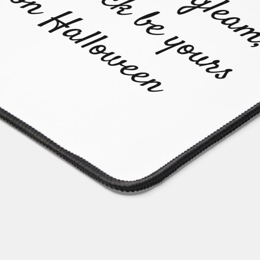 Halloween fee met pompoenen bureau mat (Hoek)