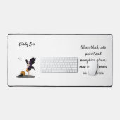 Halloween fee met pompoenen bureau mat (Keyboard & Muis)