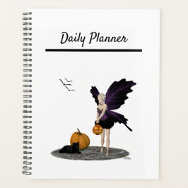 Halloween fee met pompoenen dagelijkse planner