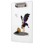 Halloween fee met pompoenen klembord (Links)