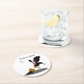 Halloween fee met pompoenen papier Onderzetter (Insitu)