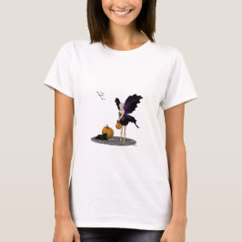Halloween Fee met Pompoenen Vrouw T-shirt