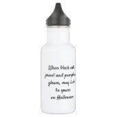 Halloween fee met pompoenen waterfles waterfles  (Links)