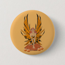 Halloween Fee Ronde Button 5,7 Cm