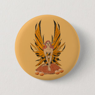 Halloween Fee Ronde Button 5,7 Cm