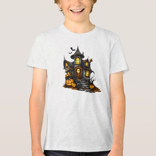 Halloween feeëriek herfst Tri-Blend shirt (Voorkant)