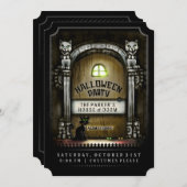 Halloween feest achtervolgd deur uitnodiging (Voorkant / Achterkant)