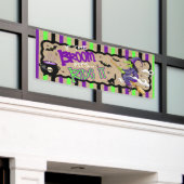 Halloween Feest Banner (Buitenkant Gebouw)