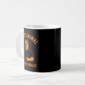 Halloween Feest Beest Geef Maar Toe Drank Koffiemok (Voorkant links)