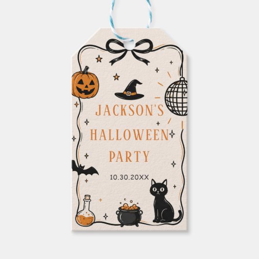 Halloween Feest Cadeaulabel (Voorkant)