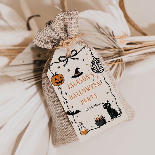 Halloween Feest Cadeaulabel