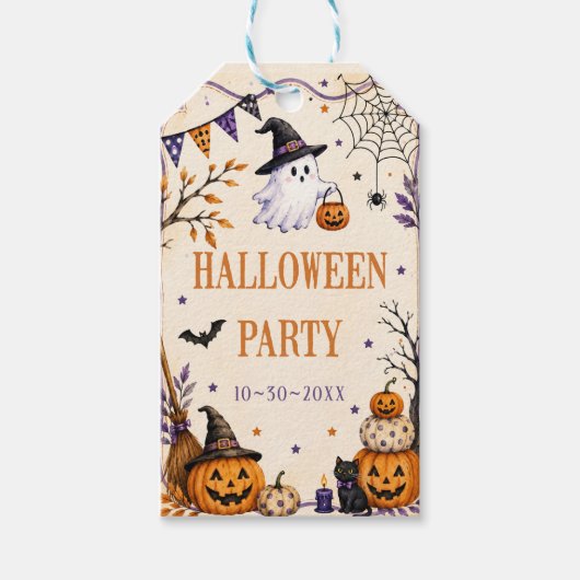 Halloween Feest Cadeaulabel (Voorkant)