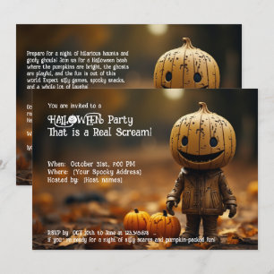 Halloween feest, dat is een echte schreeuw! kaart
